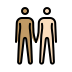 people holding hands, medium skin tone, light skin tone